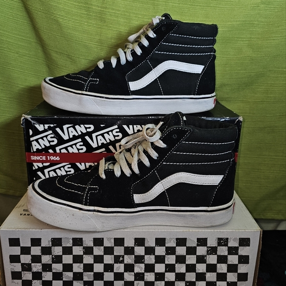 Vans ComfyCush SK8-Hi Black White Lace Up Lightweight Top Unisex Sneakers Shoes - Picture 5 of 12